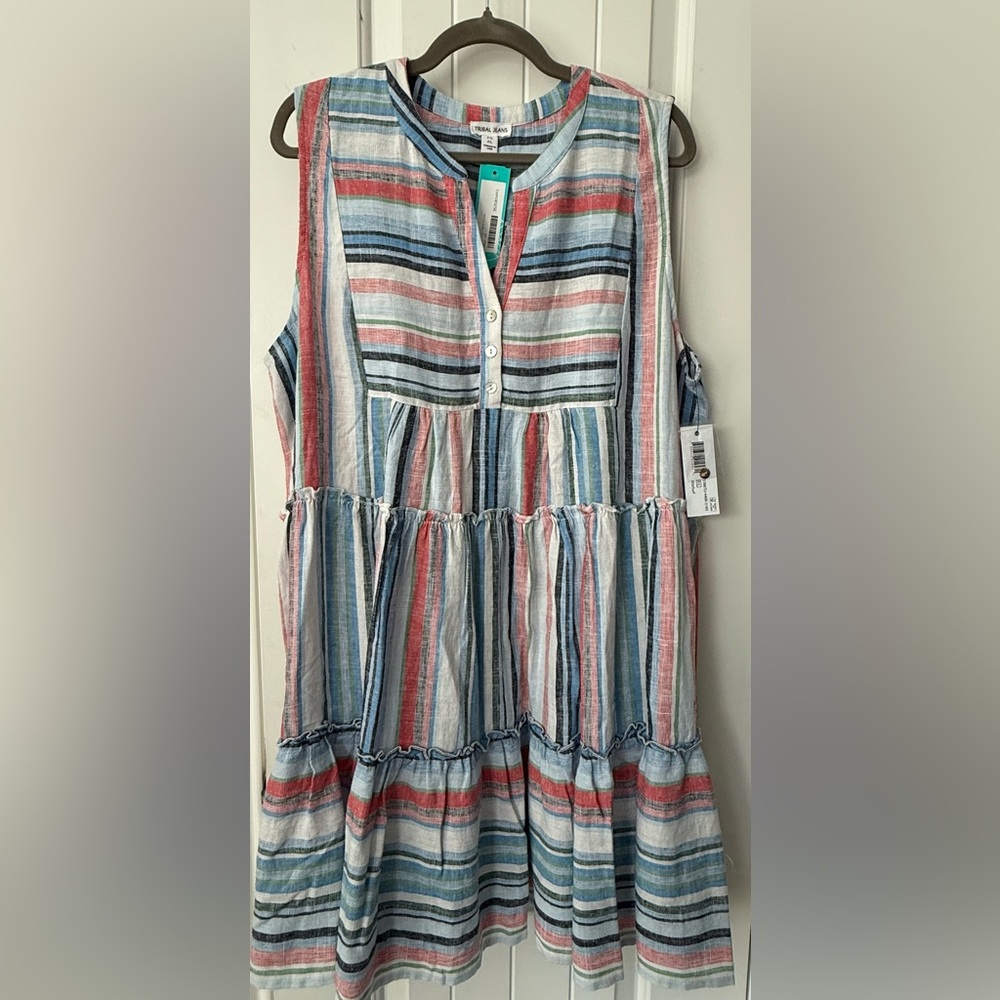 Striped Sleeveless Dress